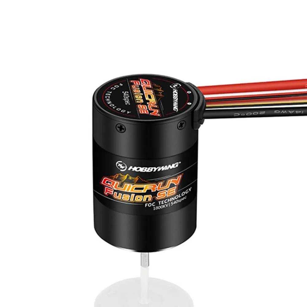 Hobbywing QuicRun Fusion SE 2-IN-1 40A bezszczotkowy silnik sensorowy 1200KV 1800KV 2s 3s z kartą do pojazdów 1:10 Rock crawl