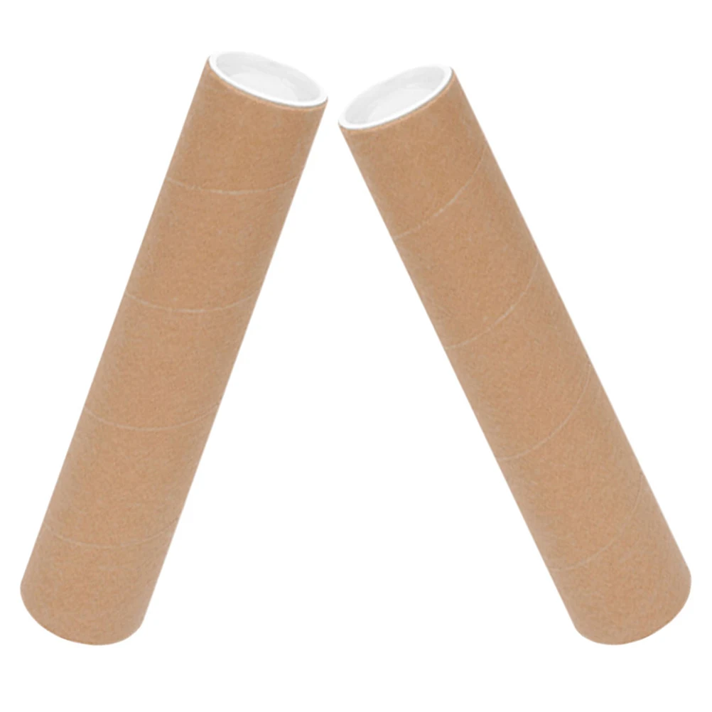 

2pcs 2 Inch x 15 Inch File Storage Tubes Poster Artwork Container Shipping Paper Packing Sturdy Document Mailing Safe Transport