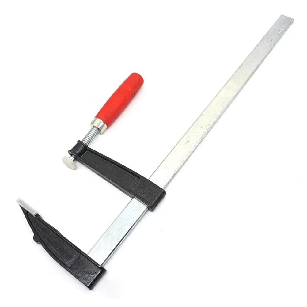 F-Shape Steel Bar Clamp Heavy-Duty Fixing Tool for Woodworking Carpentry Gluing Hold-Down Light-Duty Clamping 50x400 Mm