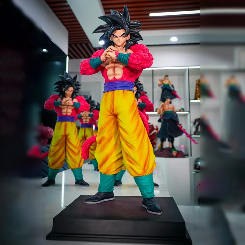 53cm JT Statue 1/4 Dragon Ball 2% Super Saiyan 4 Goku Dragon Ball Anime Figurine Collectible Gk Model Anime Action Figure Toys