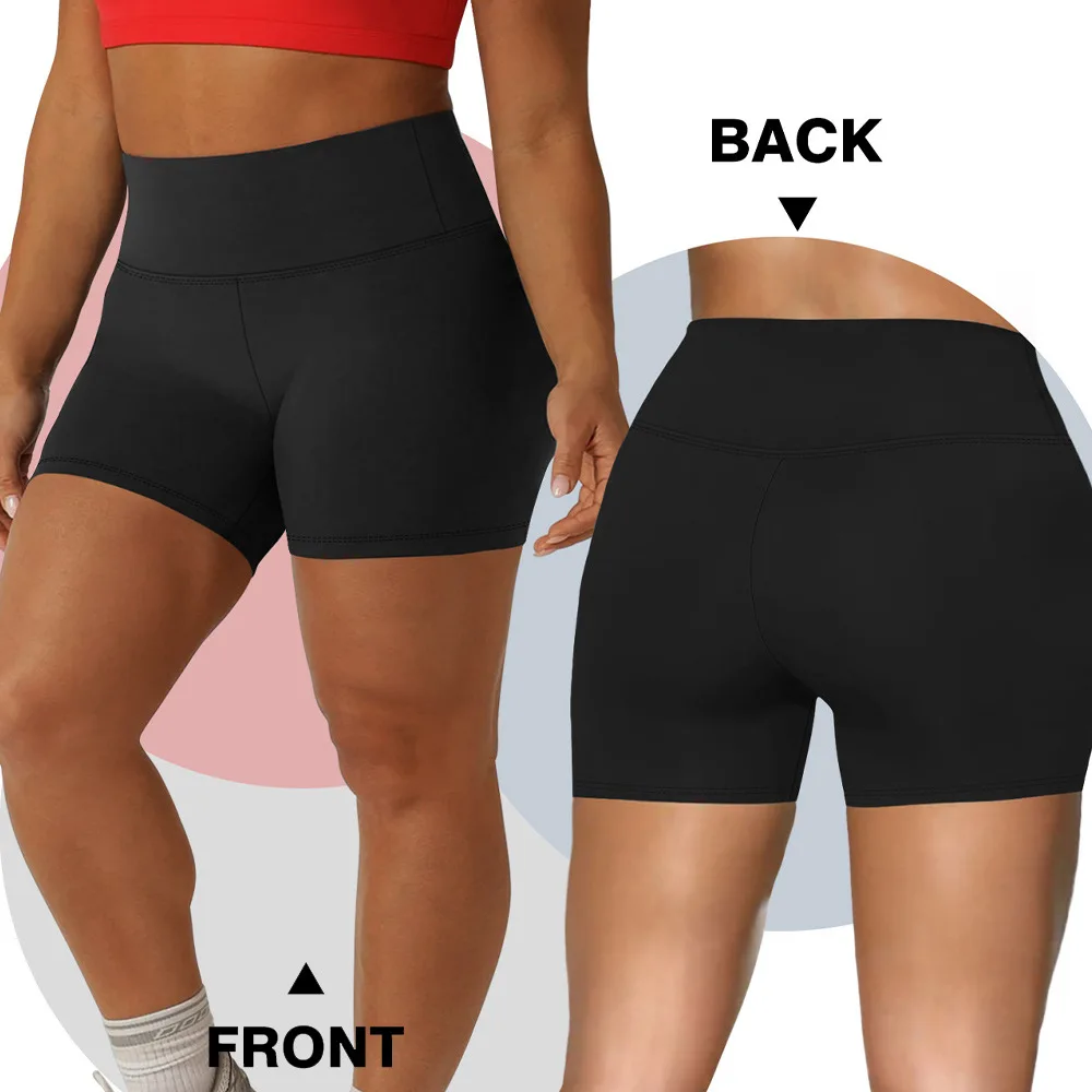 Women Plus Size Yoga Pants High Waist Yoga Shorts Biker Shorts Stretch Tummy Control Fitness Yoga Running Shorts