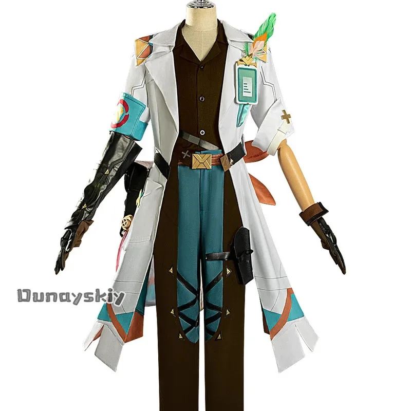 2025 22 لعبة تأثيري GENSHIN تأثير زي قميص ، السراويل ، سترة ، حزام مجموعة للجنسين الزي أنيمي IFA شعر مستعار الدعامة لعب الأدوار Sui