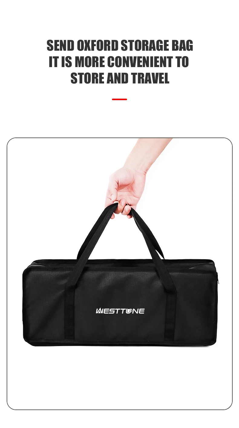 Description Picture 6 of itemWESTTUNE Outdoor Tactical Table Folding Camping Table Lightweight Multifunctional Liftable Picnic Table for Hiking Travel BBQ