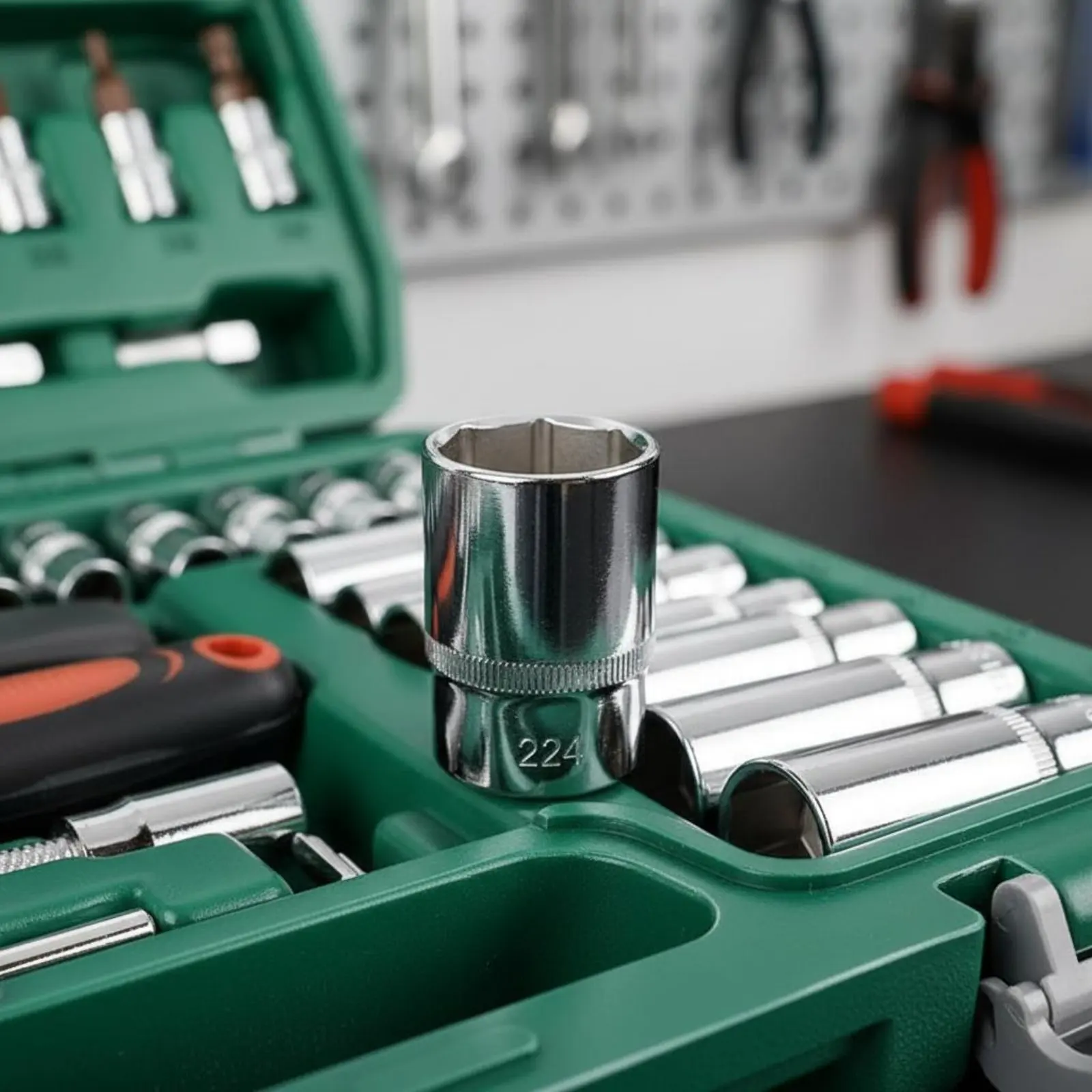 

Auto Repair Tool Set Multi-Size Sockets Mechanic Tool Set Hardware Tools Portable Case Easy to Organize for Mechanics