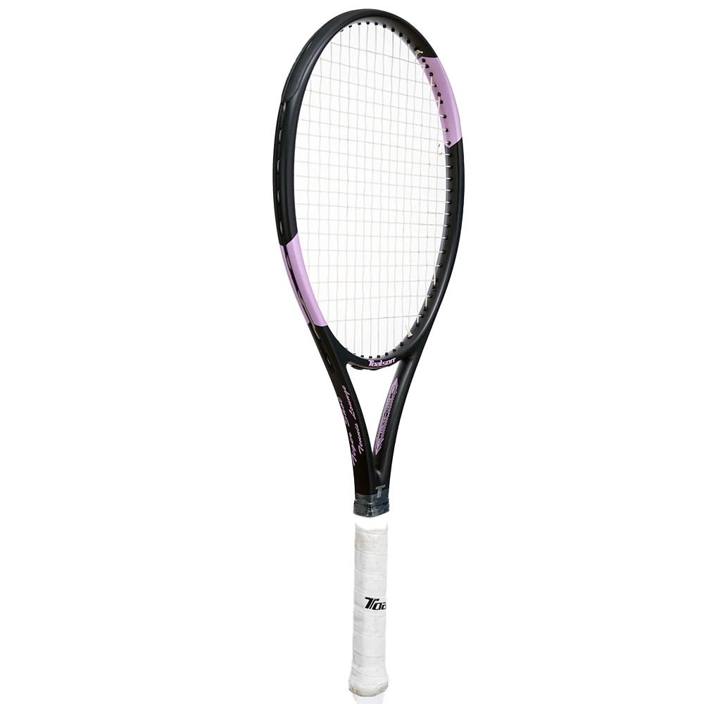 ToalsonTennis Racket Shockproof Carbon Fiber Tennis Racquet Light-Weight Fast Control Tennis Padel Professional tiger hot G2#