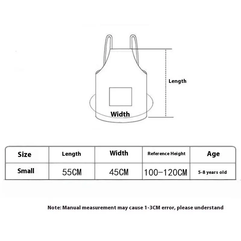 Ropa protectora de pintura sin mangas para niños y niñas, Baberos artísticos invertidos impermeables para comer, 1 Uds.