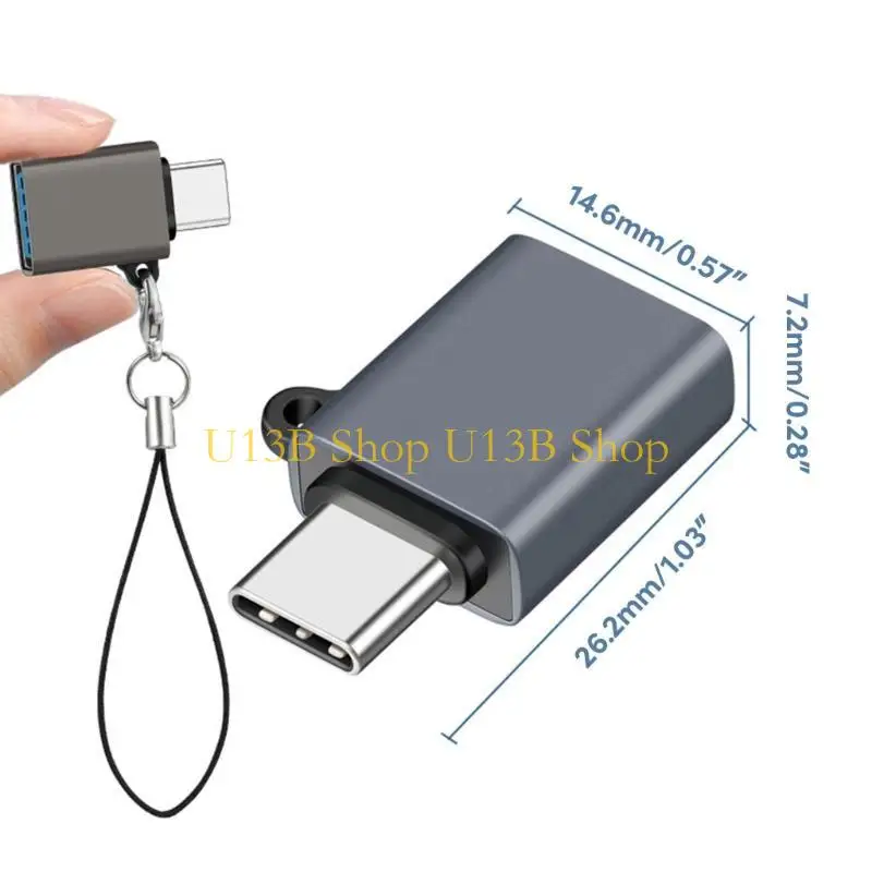 U13B USB 3.2女性からタイプC男性拡張アダプター10Gbps高速データ転送