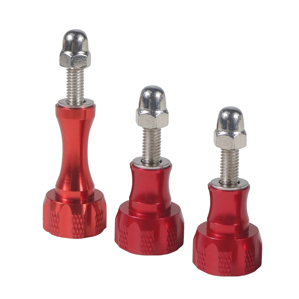 BGNing 1pack von 3pcs 1 Lange + 2 Kurze Bunte CNC Aluminium Bolt Mutter Schraube für GoPro Hero 7 6 5 3 + 4 SJ4000 EKEN YI 2 4K Montieren – Detail 17