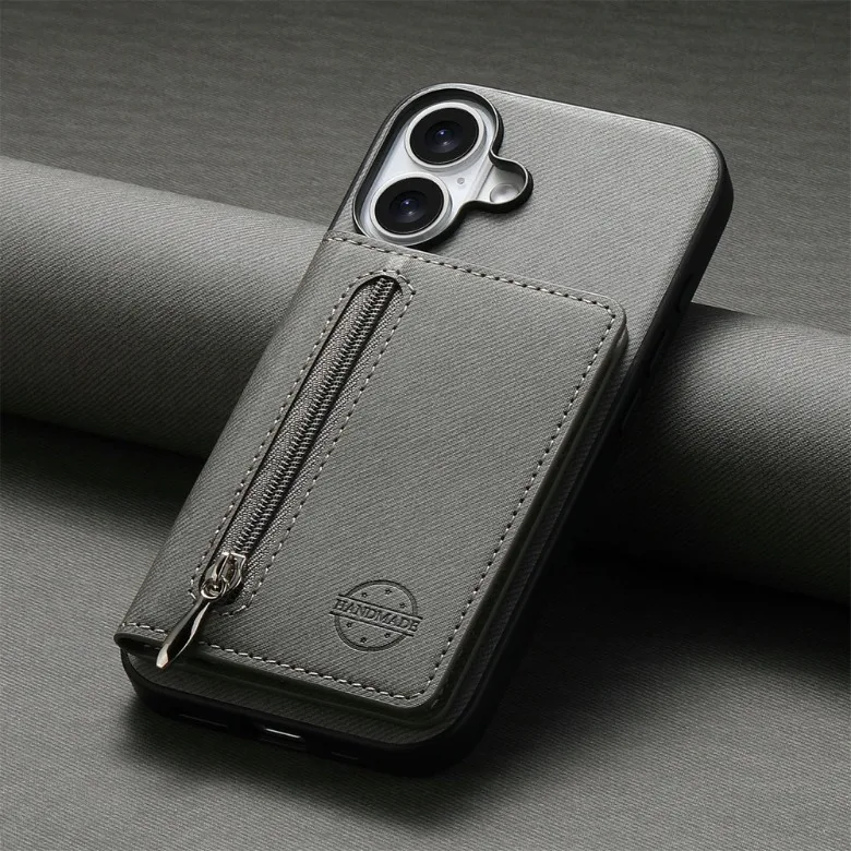 Für Redmi Note 15 14 Pro Plus 5G Luxus-Hülle mit Reißverschluss, Kartenfach, RFID-Schutz, Lederhülle für Xiaomi Redmi Note 17 Pro Max, Redmi 15C 14C 15 C – Detail 14