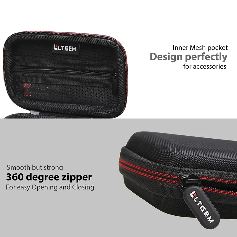 EVA Hard Case for KLIQ MetroPitch/Korg TM60BK Metronome Tuner and Anker 622 Magnetic Battery Storage Bag