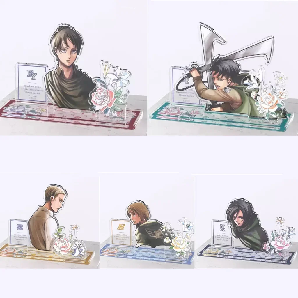 Anime Eren Mikasa Erwin Levi Armin DIY Custom Acrylic Stand Plate Cartoon Cosplay Figure Character Prop Decorative Gifts