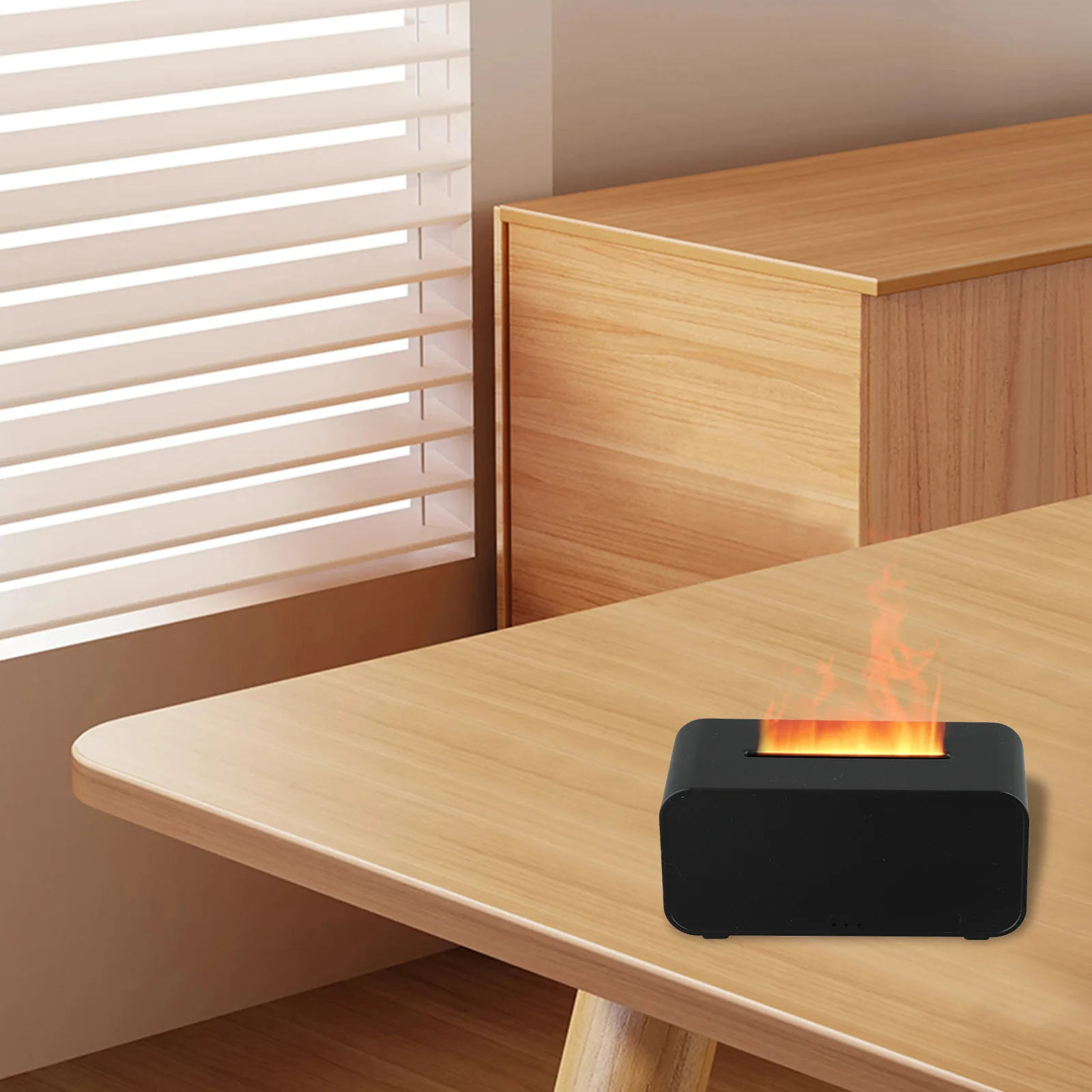 

Красочный светодиодный диффузор, машина для ароматерапии, релаксационная среда, 140*60*74 мм, 3 в 1, увлажнитель воздуха и диффузор с эффектом пламени