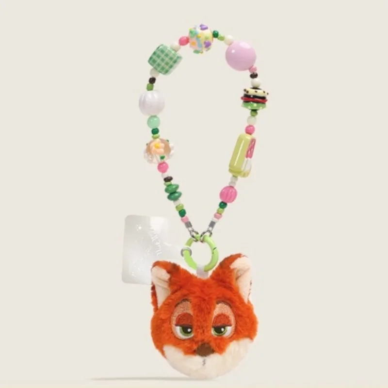 

Plush Touch Cartoon Character Restoration 520 Christmas Gift Girl Niche Essential Judy Nick Wrist Strap Charm Kawaii Accessory