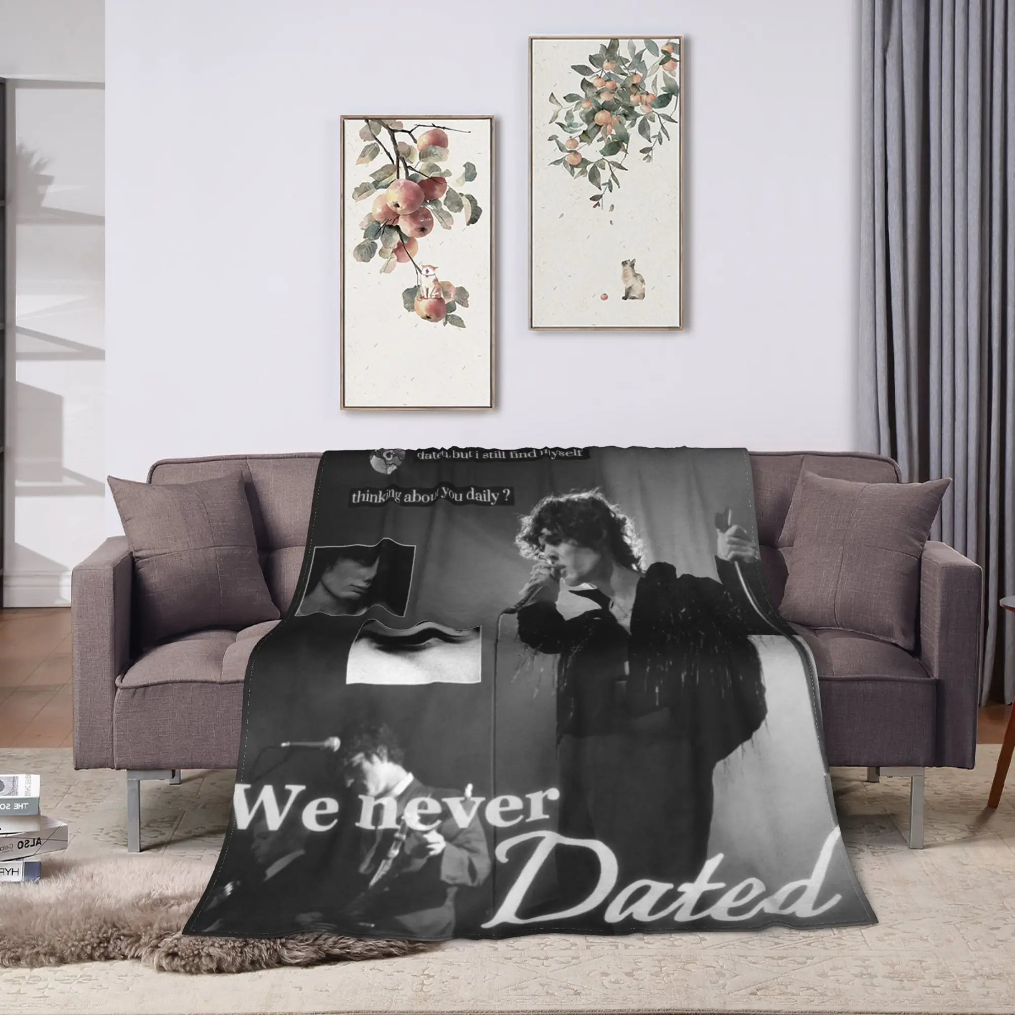 Sombr Music Blankets  Picnic Flannel Bedding Throws For Couch Chair Sofa Bed Warm Soft Custom Quality Bedspread Birthday Present