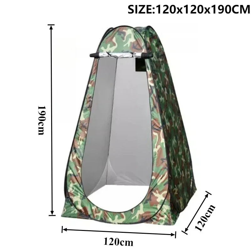 

Outdoor Portable Bath Tent Folding Automatic Opening Single Private Hiking Toilet Tent Convenient Shower Camping Equipment