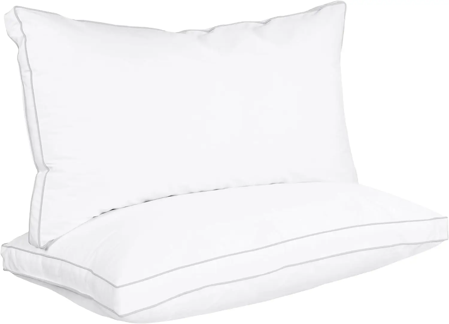 Bed Pillows for Sleeping King Size (White), Set of 6, Cooling Hotel Quality, Gusseted Pillow for Back, Stomach or Side Sleepers