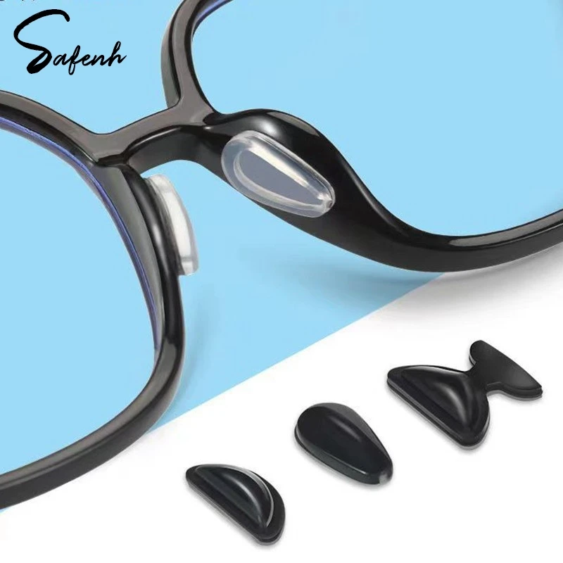 

5 Pairs Silicone Eyeglass Nose Pads Adhesive Silicone Anti-Slip Stick On Nosepads For Eyeglass Sunglasses