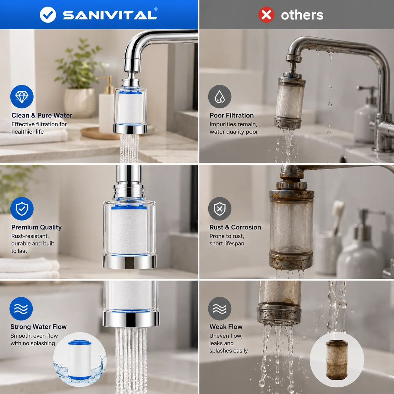 SANIVITAL Wasserhahn-Filter Re – Commercial Kitchen Tap Bewertung und Preis