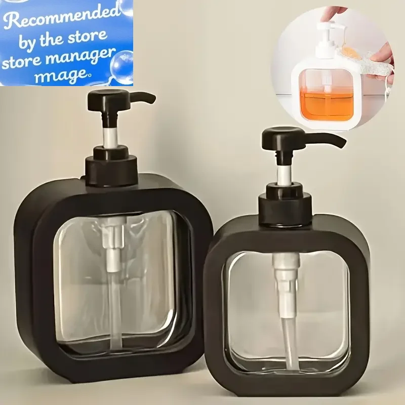 

1 шт., 300 мл/500 мл, дозатор мыла для ванной комнаты, многоразовый лосьон, шампунь, держатель для геля для душа, портативный дорожный дозатор, пустой насос для ванны