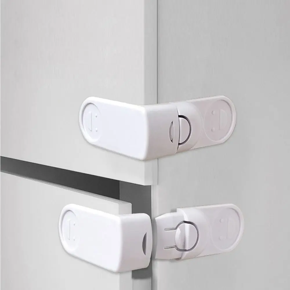 Anti-pinch Protection Lock Right Angle Lock Baby Safety Lock Door Stopper Lock Home Security Lock Cabinet Door Lock