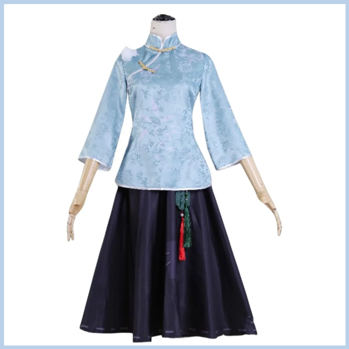 Anime Game Identity ⅤQi Shiyi Cosplay Costume Antiquarian Wig Chinese Style Wind Cheongsam Skirt Woman Traditional Festival Suit