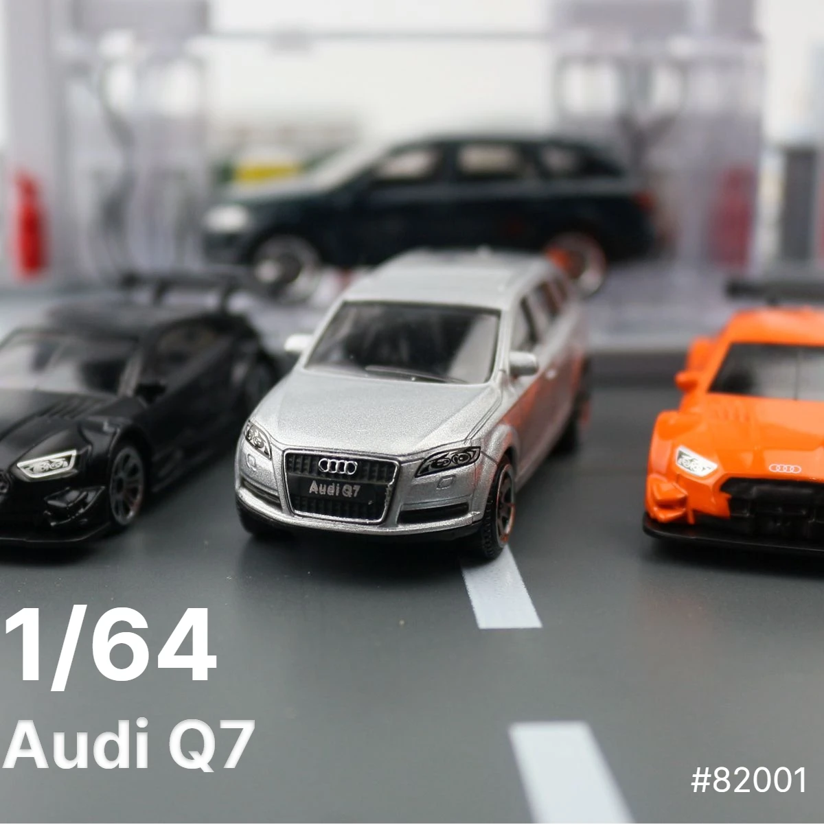 

1/64 AUDI Q7 Toy Car, CCA MINIAUTO Series SUV Model, Free Wheels Diecast Metal Vehicle Collection, Gift For Boy With Display Box