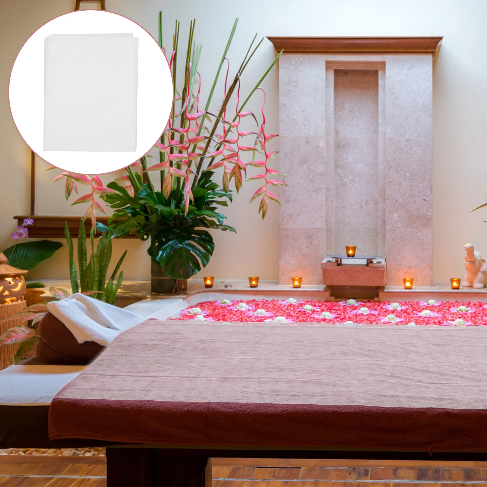 

100 шт. одноразовые простыни для массажного стола, белая нетканая ткань 190x80 см, дышащая массажная кровать для спа-салона