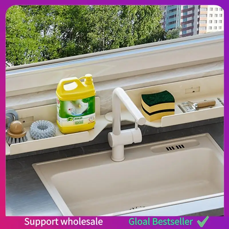 A38M Rotary Bathroom Shelf, Drill-Free Corner Shower Organizer With U-Shaped Groove, Multipurpose Shower Shelf For Bathroom