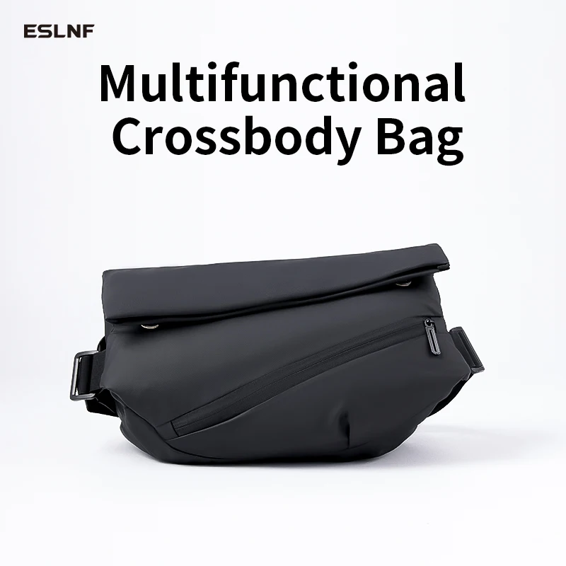 Waterproof Bike Sling Bag Magnetic Buckle Cycling Crossbody Chest Bag Large Capacity Anti-theft for MTB Road Riding