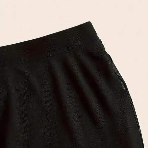 Ele Lady's New Pure Color Me Mermaid Skirt Casual Sport Suit Autumn Season Seven Sve T-irt ort Pants