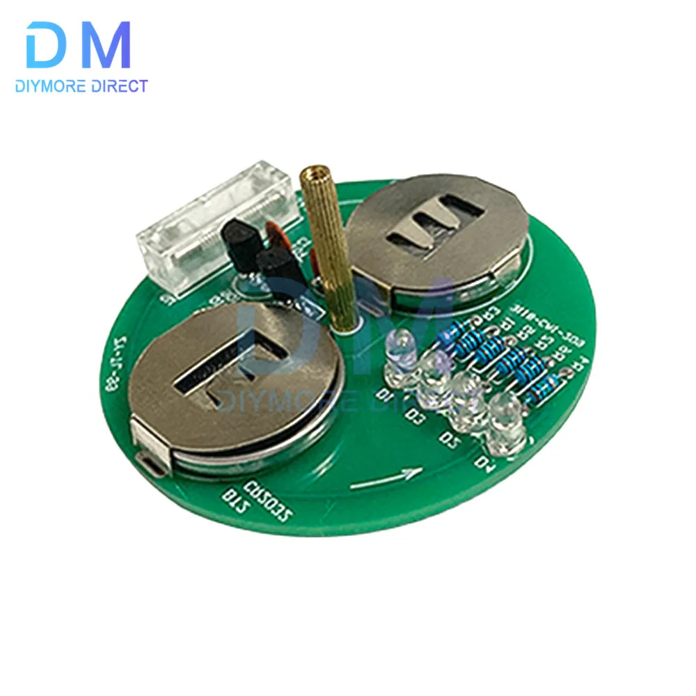 Colorful Control Rotating LED Light kit Electronic Manufacturing diy kit Spare Parts Student Laboratory