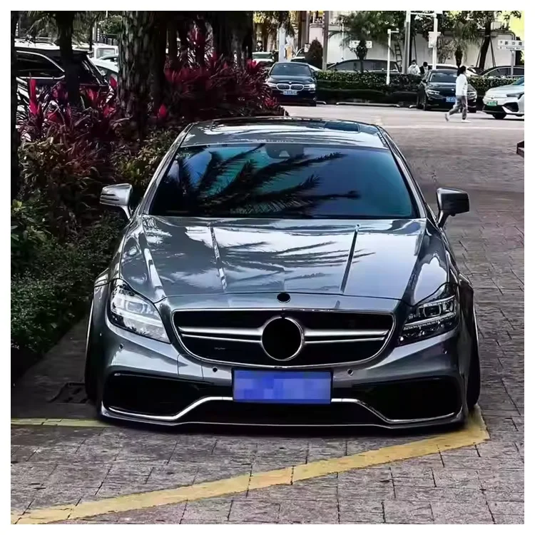 STLFO calidad original estilo CLS actualización CLS63 AMGS Kits de carrocería rejilla difusora trasera Kit de carrocería de capó de parachoques para Benz W218 C218 2011-20