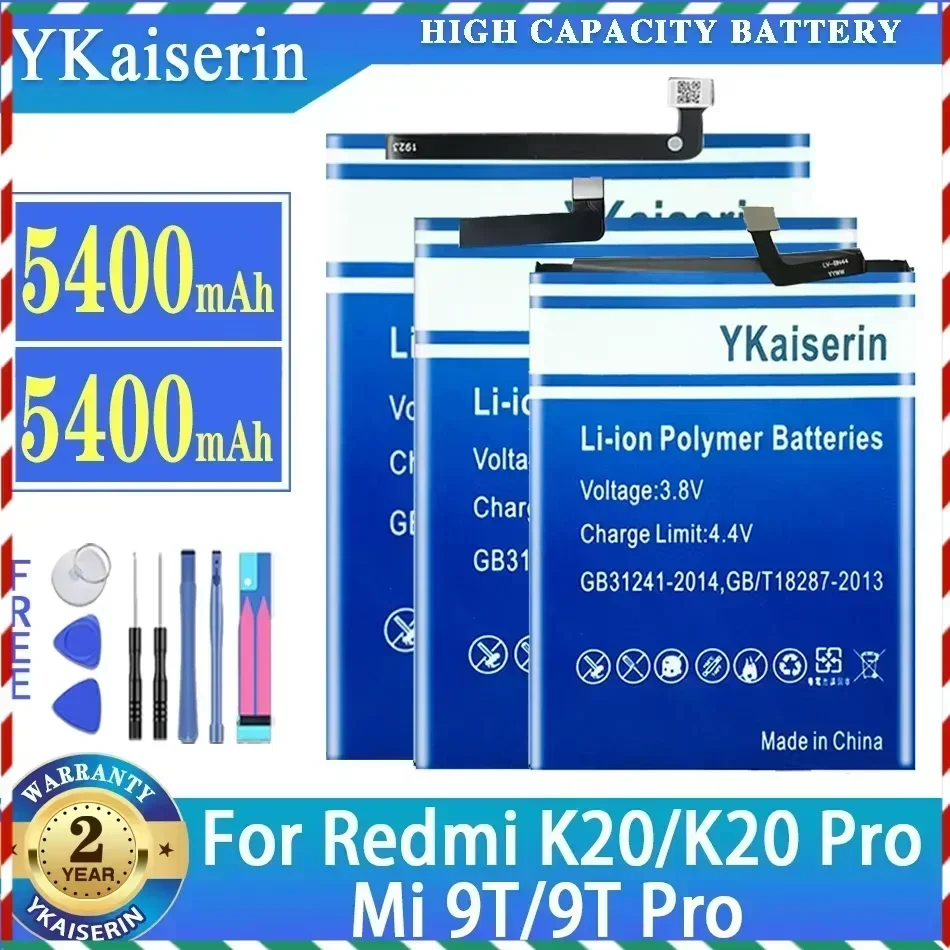 

Аккумулятор YKaiserin BP41 5400 мАч для Xiaomi Redmi K20 K20 Pro K20Pro Xiaomi Mi 9T T9 Pro BP40/K20 Mi 9T Mi9T Аккумуляторы + Инструменты