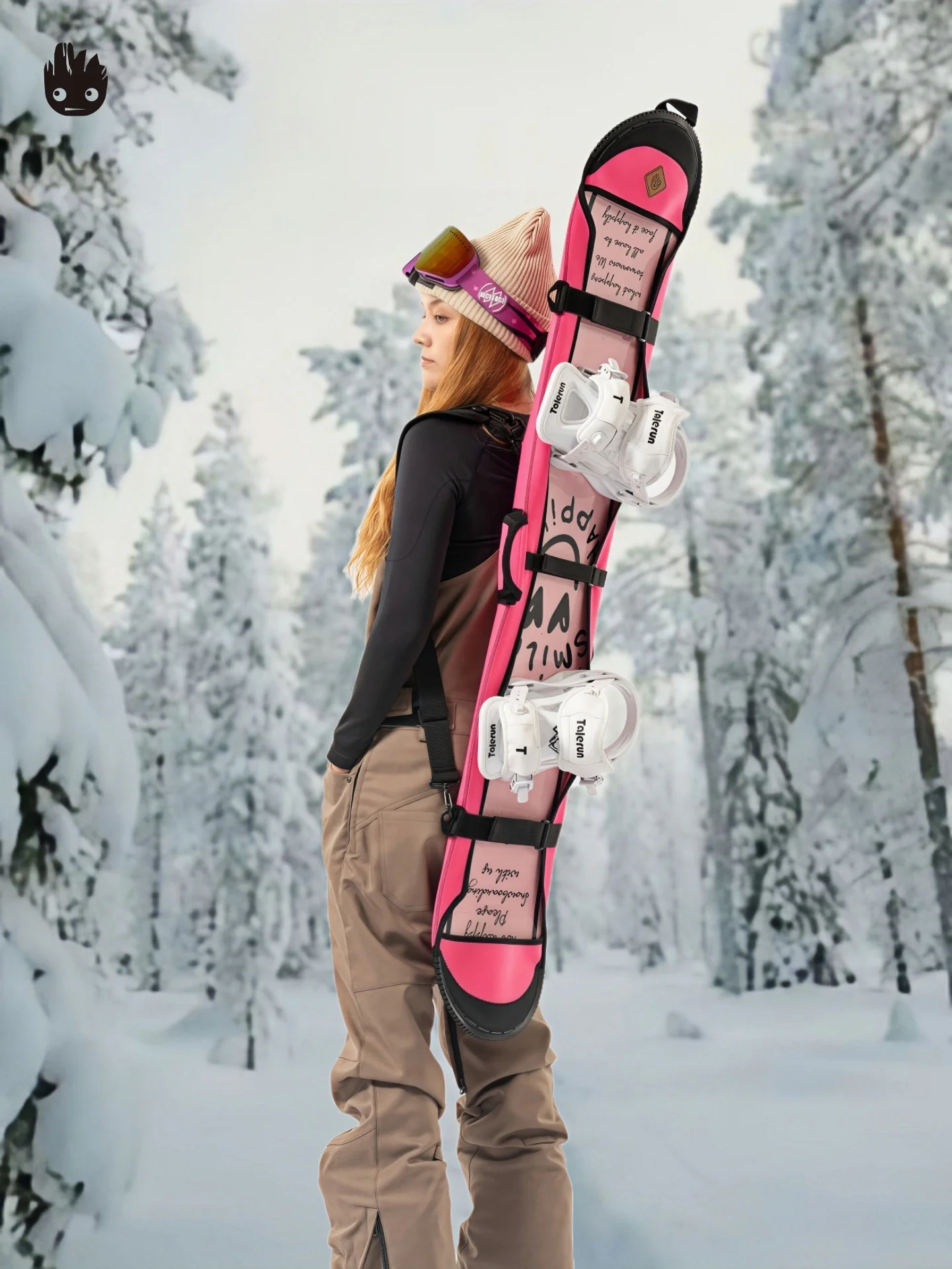 Snowboard Protective Cover Dumpling Skin Single Double Shoulder Handheld Eco-Friendly Fabric Snowboard Bag for Skiing And Travel