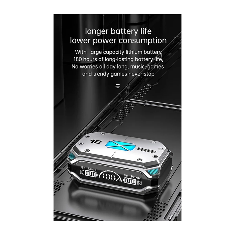 سماعة M41 بلوتوث ، سماعات الألعاب ، سماعات لاسلكية تعمل باللمس ، شاشة رقمية ذكية ، في الأذن ، مجموعة واحدة