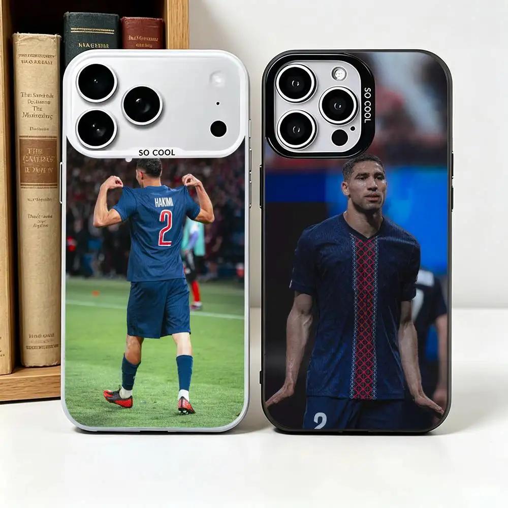 

Atlas Lion Achraf Hakimi-s Phone Case For iPhone 17,16,15,14,13,12,11 Plus Pro Max Colored Silver Funda Bumbe