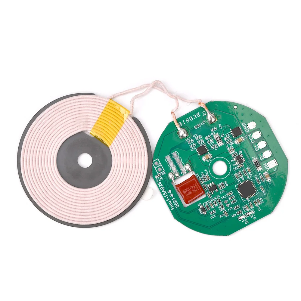 5W/7.5W/10W/15W High Power Wireless Charger Module Transmitter PCBA Circuit Board with Coil Support PD Fast Charging