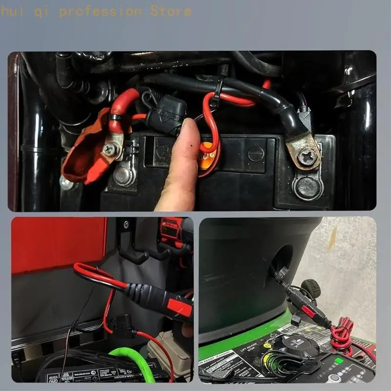 Strong 20A Fused Battery Connector Automotive Battery Maintenance Wire High Current 20a Blend Cable for GC008 H8WE