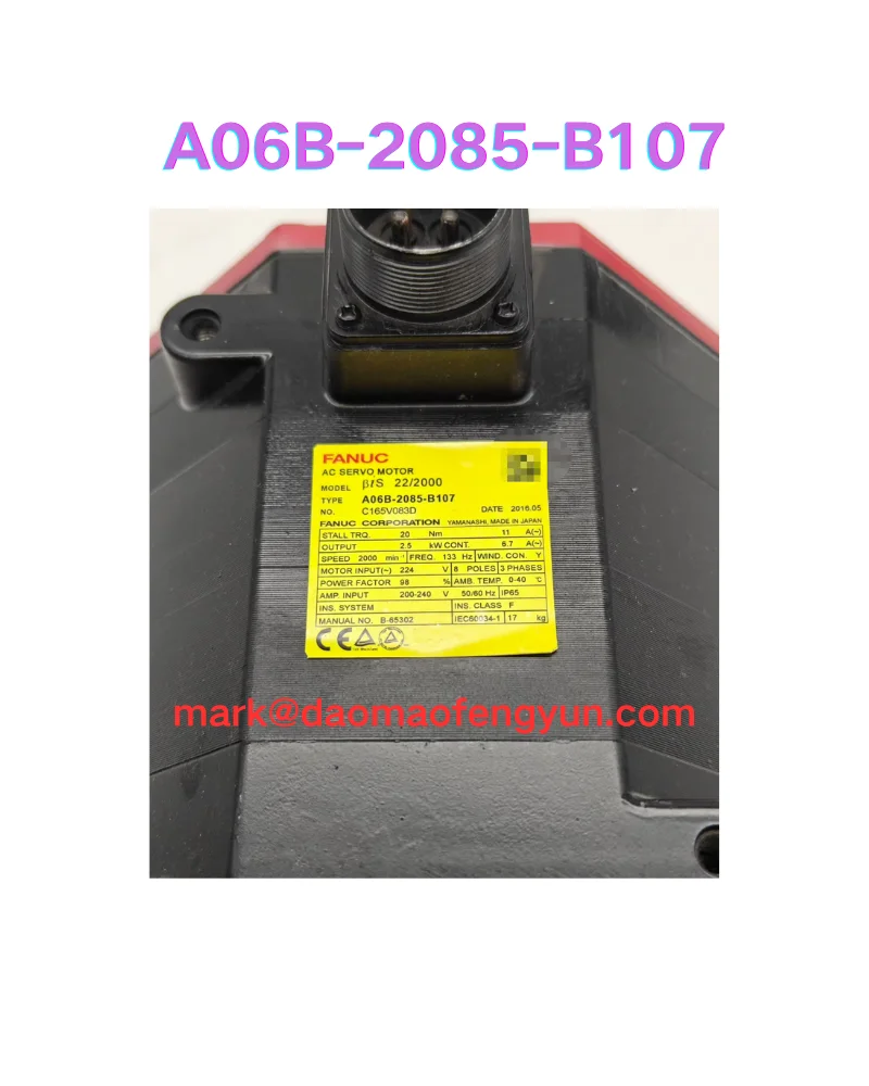 A06B-2085-B107 اختبار محرك سيرفو مستعمل موافق