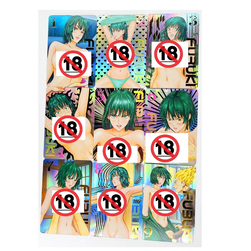 Fubuki ONE PUNCH MAN ACG Sexy Nude Toys, pasatiempos, coleccionables, colección de juegos, tarjetas de Anime, 9 piezas por juego