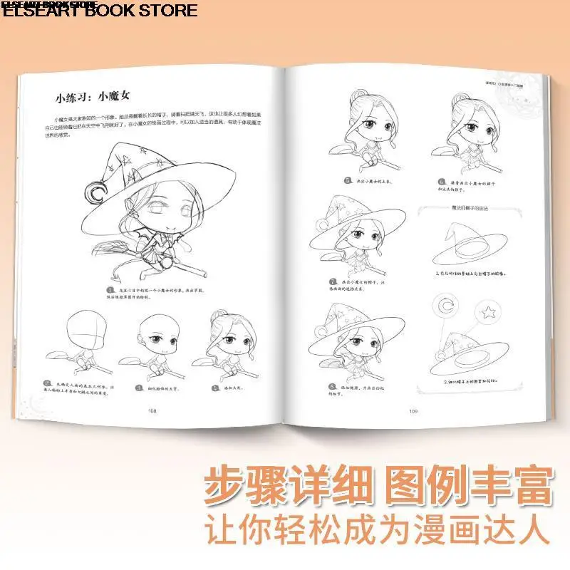 Comic book art Q version animation characters facial features head portrait clothing hand drawn animation illustration novice
