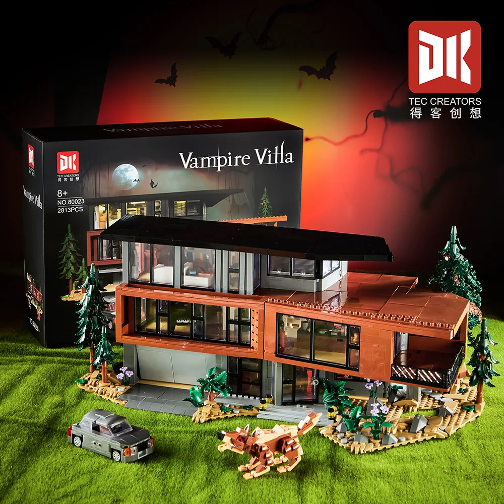 2813pcs MOC Classic Movies Cullen House Building Blocks Model Hawke Villa Bricks Assembling DIY Toys for Children Birthday Gift