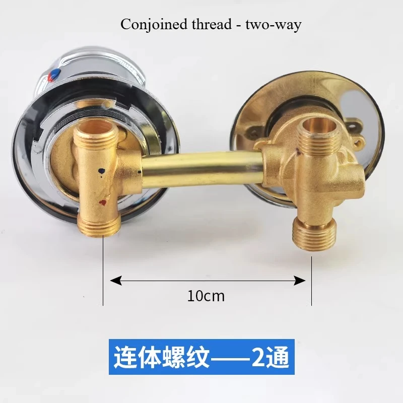 2/3/4/5 Ways Water Outlet Screw Thread Center Distance 10cm Mixing Valve Brass Bathroom Shower