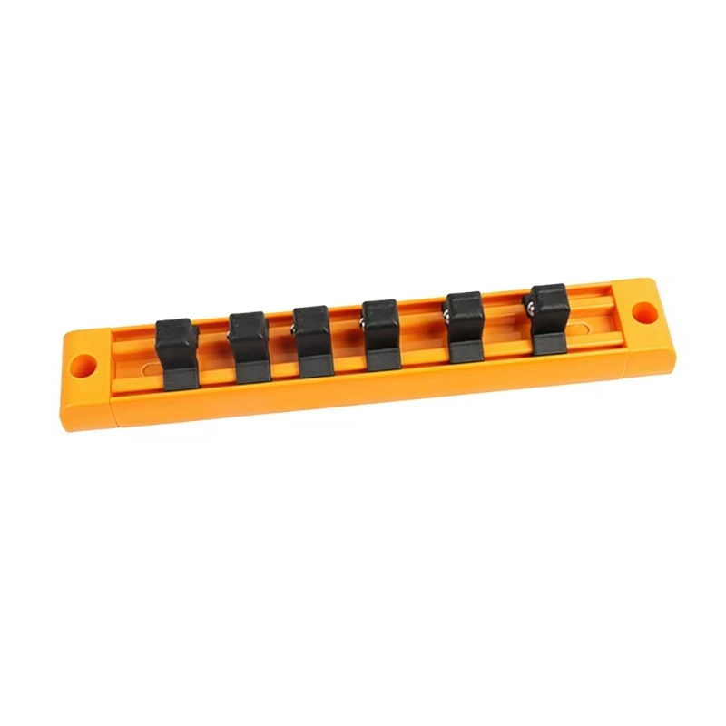 Rack porta prese con 6/7 clip per slot in acciaio Punta per punta esagonale per stoccaggio punte