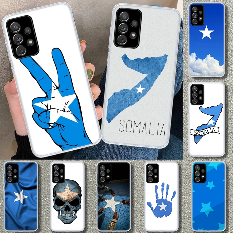 Somali Somalia National Flag Phone Case for Samsung Galaxy A15 A25 A35 A55 A14 A24 A34 A54 A04S A13 A23 A33 A53 A03S A52 A12 A22