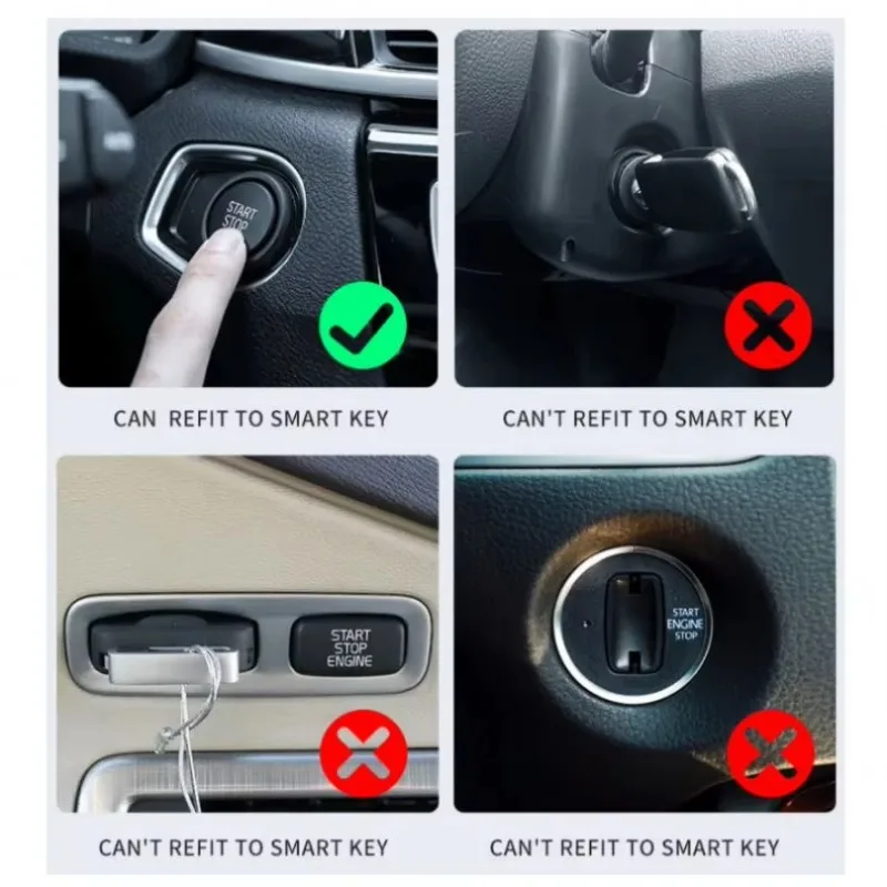 Universal Modified Remote Car LCD Smart Key Comfortable Entry Car Smart Touch Car Key