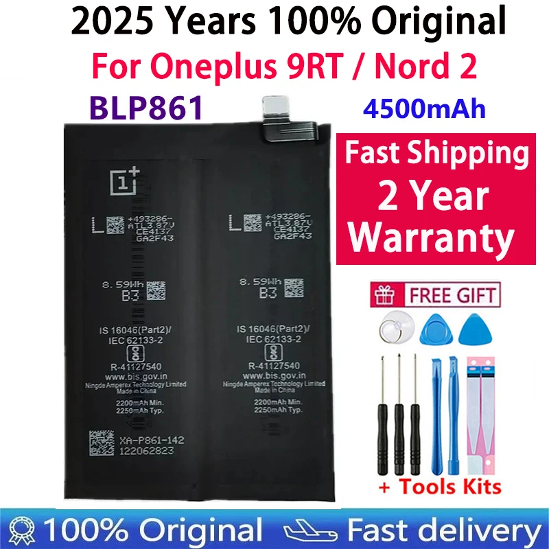 Bateria original para oneplus one 1 + para oneplus 1 2 3 1 + 3 one nord 2 n10x3 3t 5 5t 6 6t 7 7t 8 8t 9 9r 9rt pro plus baterias