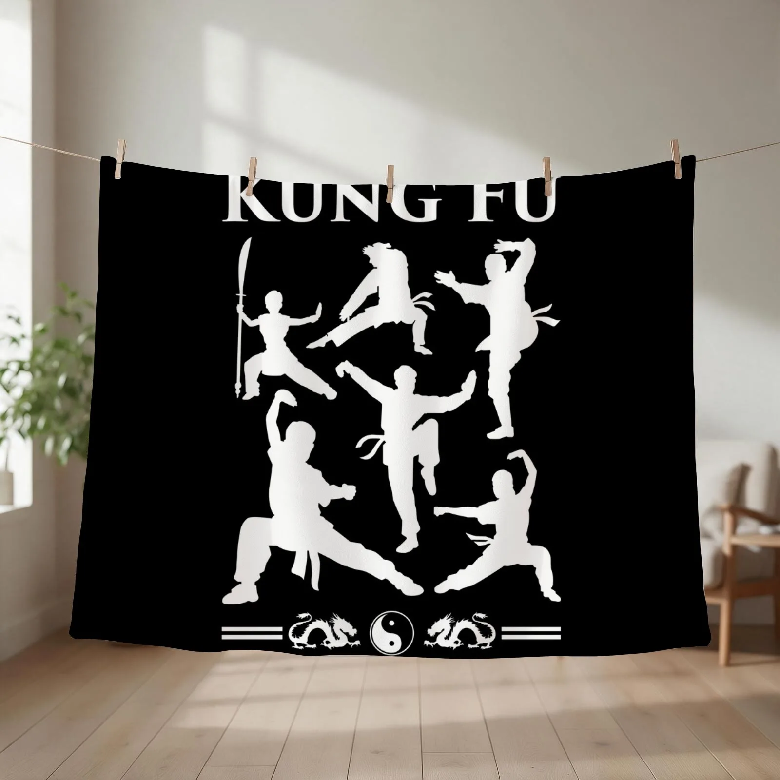 Kung Fu Throw Blanket Decoratives sofa bed Bed Fashionable Softest Blankets