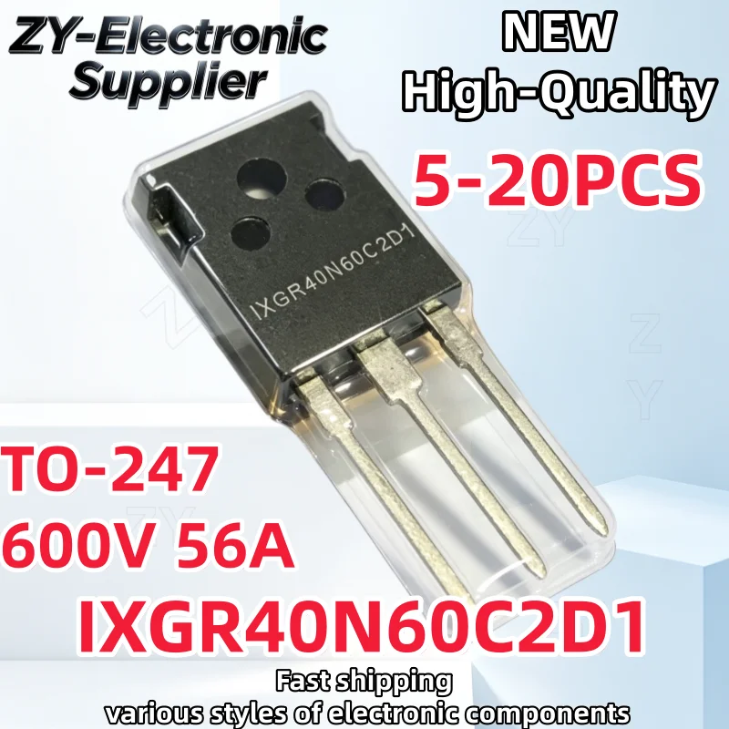 5-20Pcs Brand New IXGR40N60C2D1 TO-247 40N60C2D1 IXGR40N60 40N60 IGBT 600V 56A Best Quality Transistor In Stock