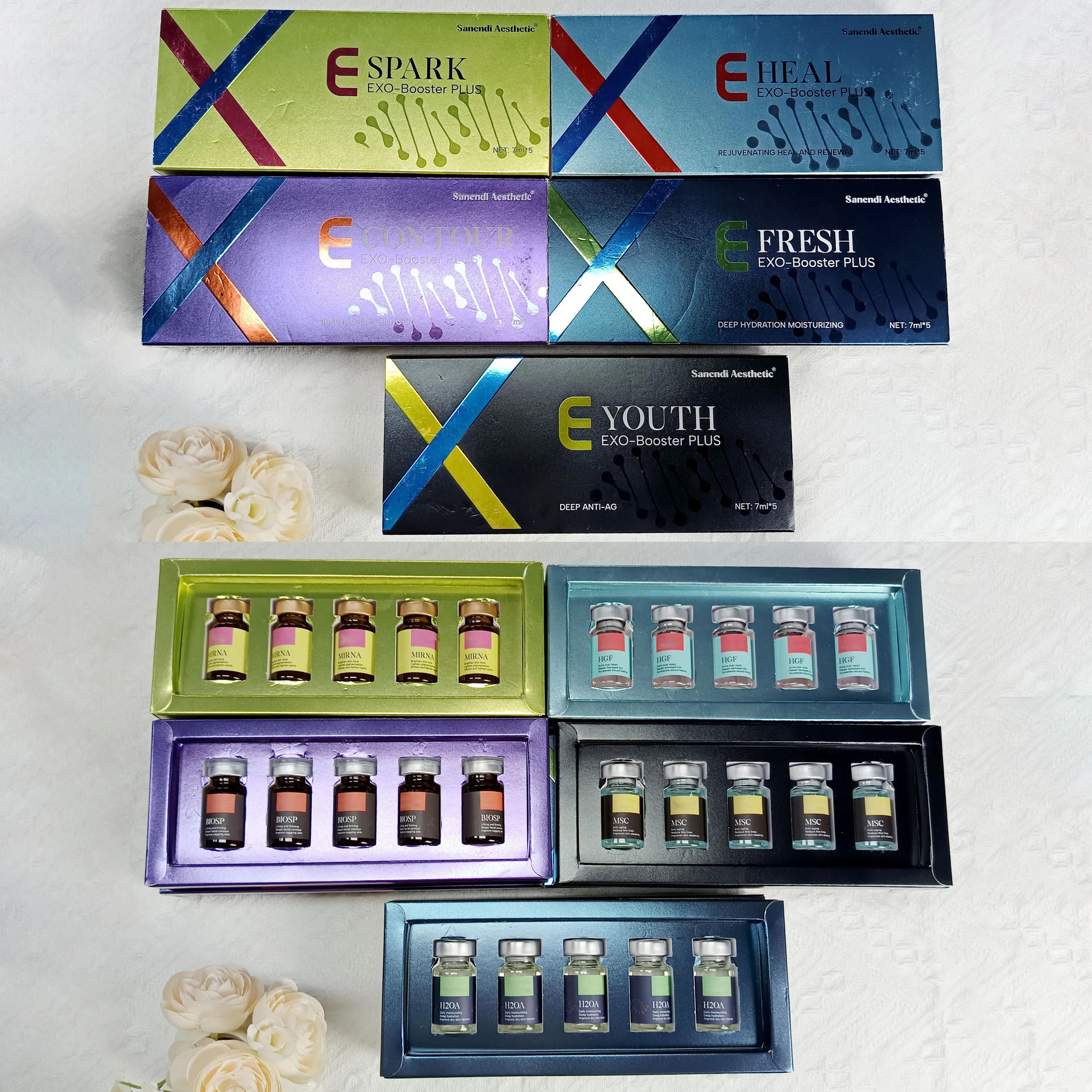 Sanendi Hyaluronic Acid serum exobooster Essence Hydrating Smoothing Facial Liquid Solution korean Skin Care